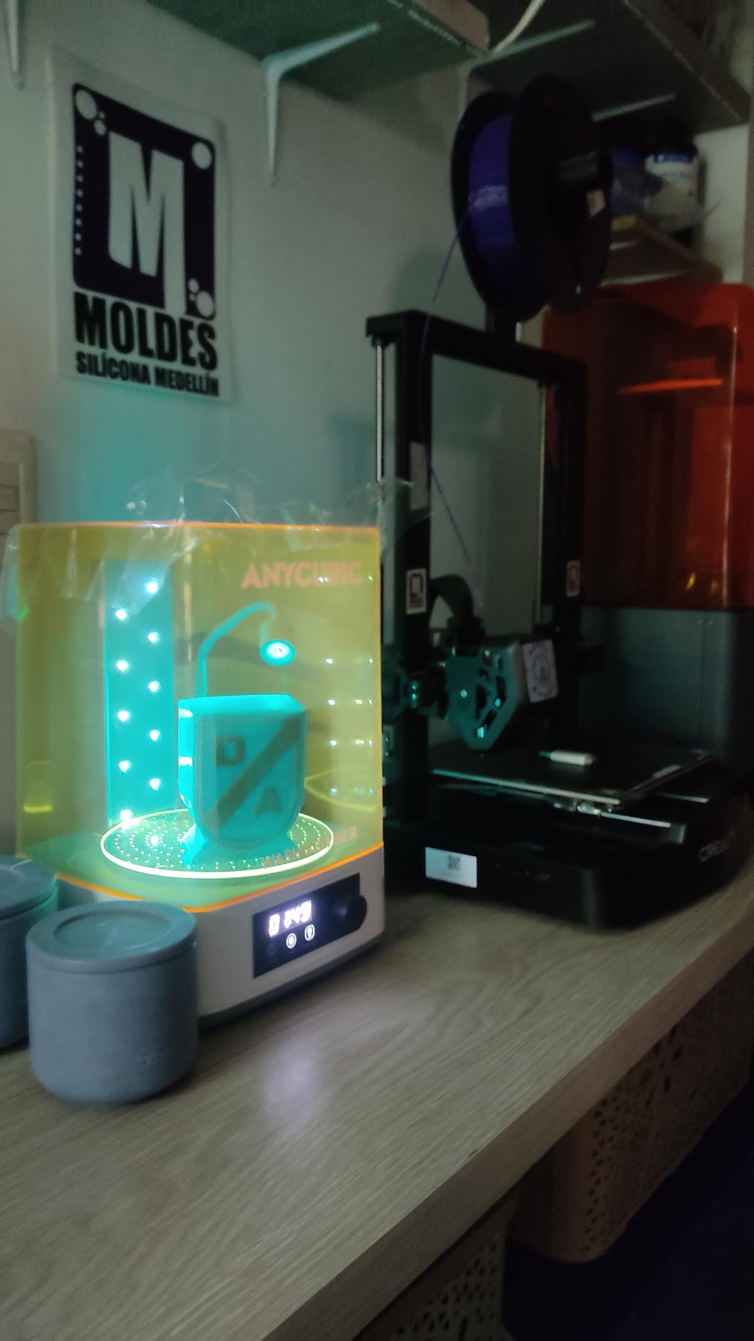 ANYCUBIC Wash and Cure Station 3.0, Resin 3D Printer Post-Process for Most LCD/SLA/MSLA/DLP Resin Printer, Detergent Saving&Dual Cleaning and Curing Models customer photo 2