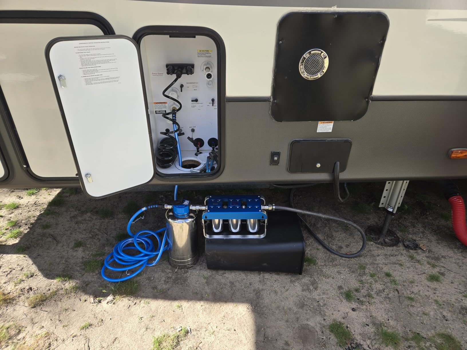 GoBluTech AR3, RV Water Filter System, 0.2 Micron Filter for Campers with Compact 5-inch Filters, 3 Stage Premium Filtration System, for RVs, Vans, and Boats - US Veteran Owned customer photo 1