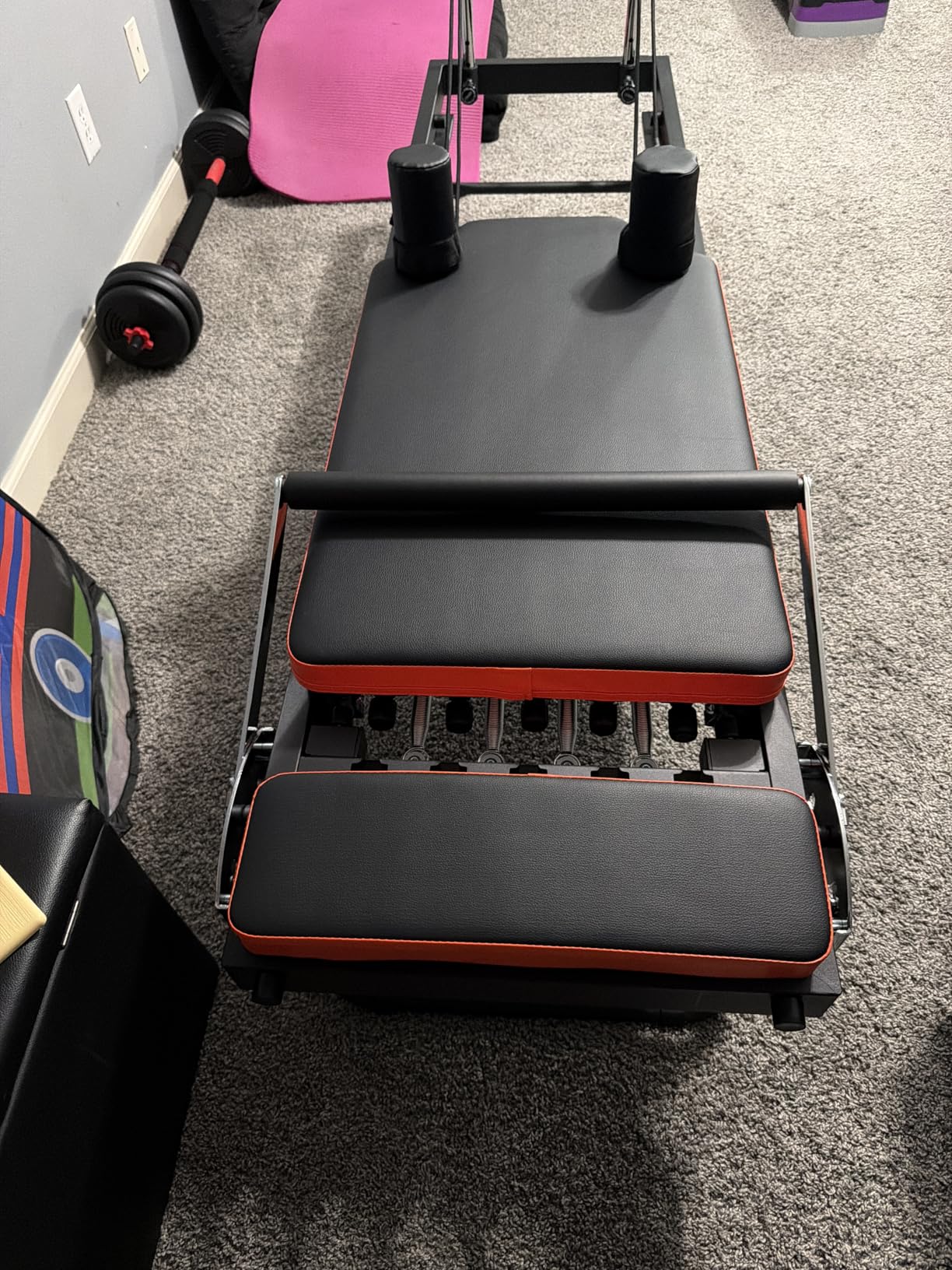 Pilates Reformer,Dpiolrcag Foldable Pilates Machine & Equipment for Home Use and Gym Workout, Suitable for Advanced and Beginners Users, Up to 250 lbs Weight Capacity customer photo 1