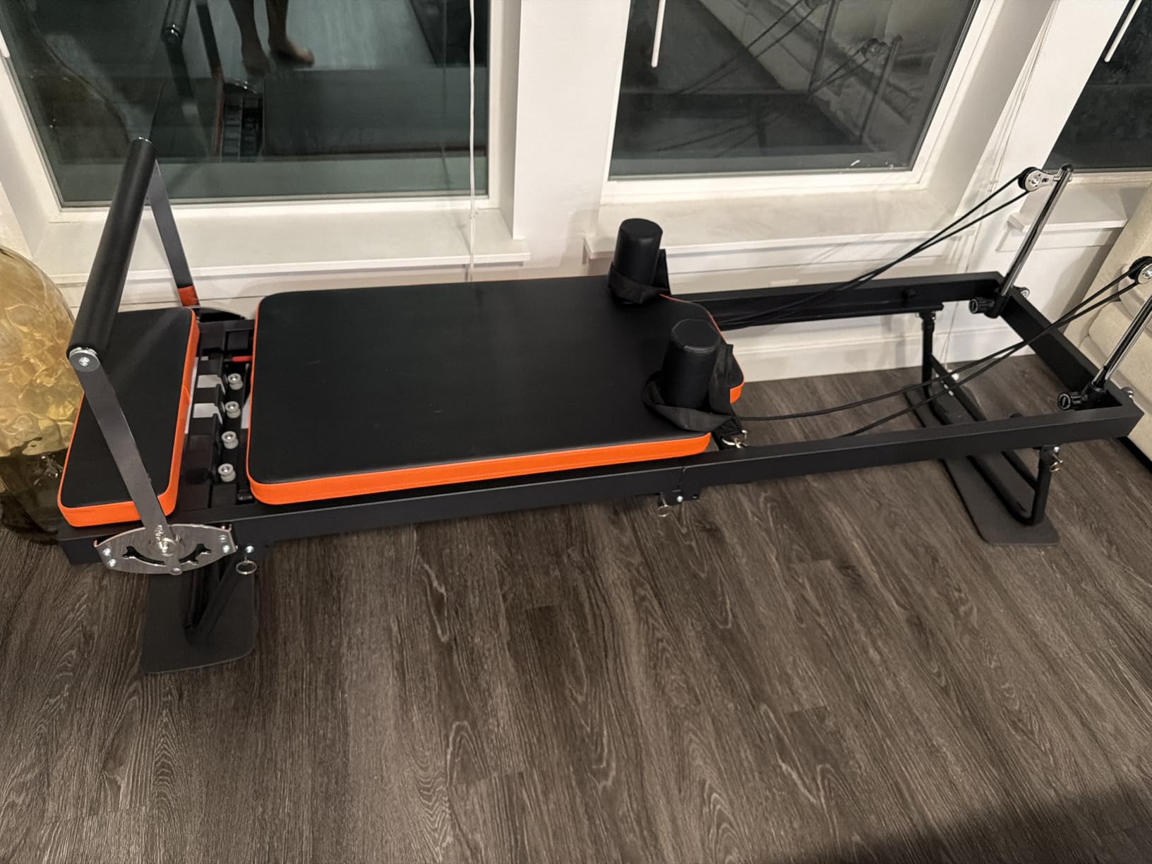 Pilates Reformer,Dpiolrcag Foldable Pilates Machine & Equipment for Home Use and Gym Workout, Suitable for Advanced and Beginners Users, Up to 250 lbs Weight Capacity customer photo 2