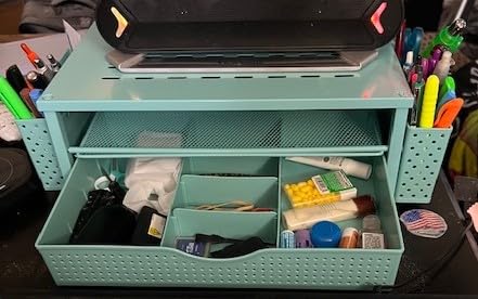 gianotter Wood Monitor Stand Riser, Office Desk Shelf Organizer, Desk Organizer with Drawer and Pen Holder, 2-Tier Computer Stand, Office Organization (Wood) customer photo 2