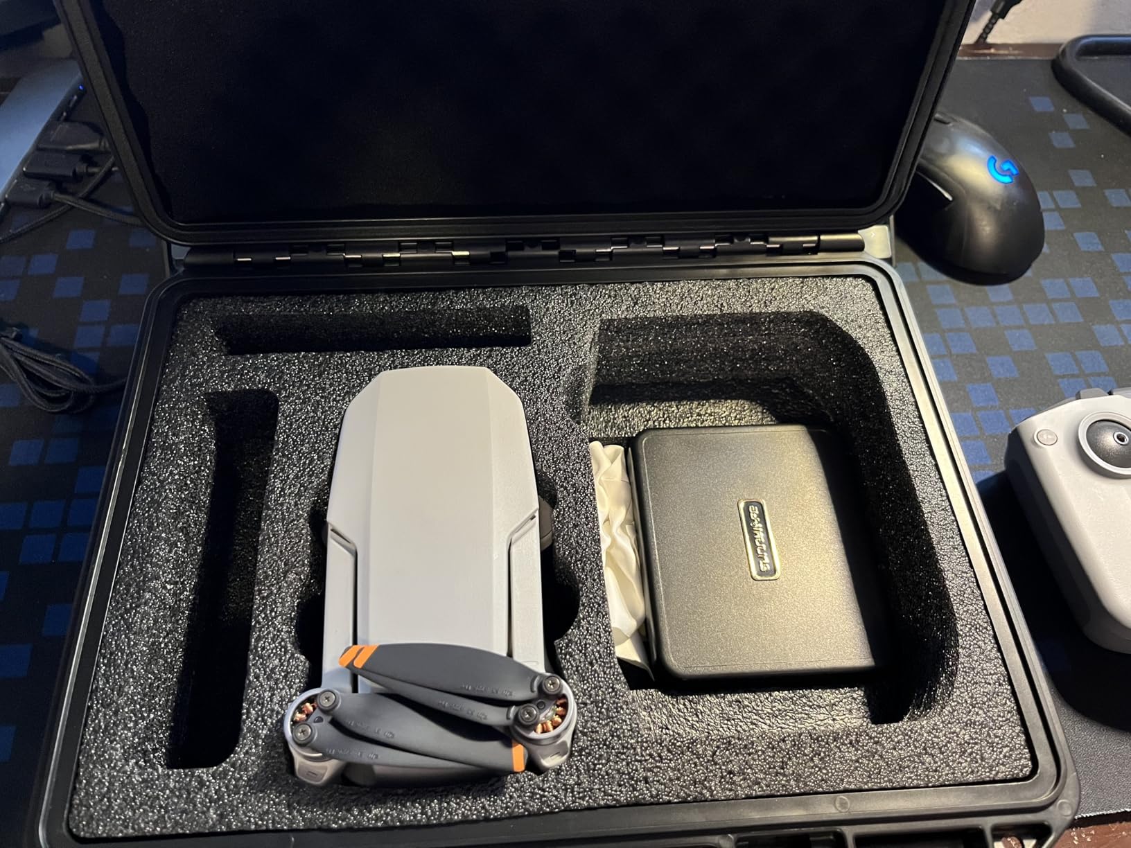 Drone Case for DJI Mini 4K: Waterproof Hard Travel Cases with Custom Foam for DJI Mini 2 /2 SE Fly Combo customer photo 1