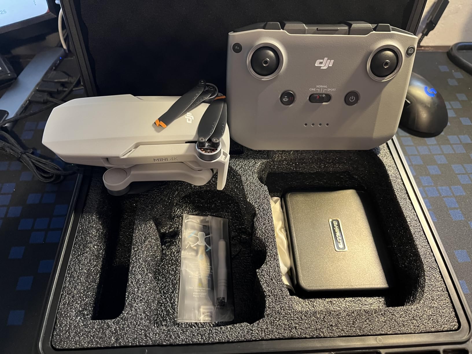 Drone Case for DJI Mini 4K: Waterproof Hard Travel Cases with Custom Foam for DJI Mini 2 /2 SE Fly Combo customer photo 2