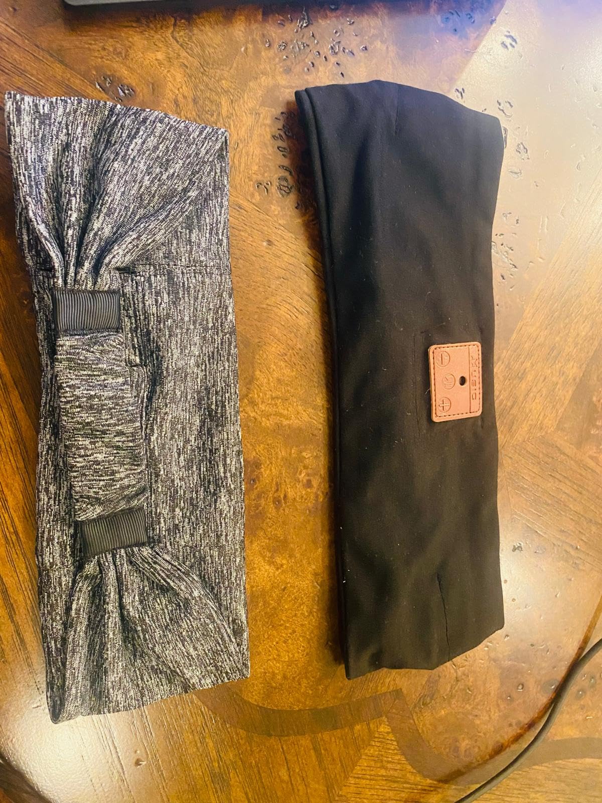 2-Pack Sleeping Headphones, Headband Headphones with Ultra-Thin HD Stereo Speaker, Bluetooth Headband for Sports, Workouts, Insomnia, Yoga, Air Travel, Meditation - Black&Grey customer photo 2