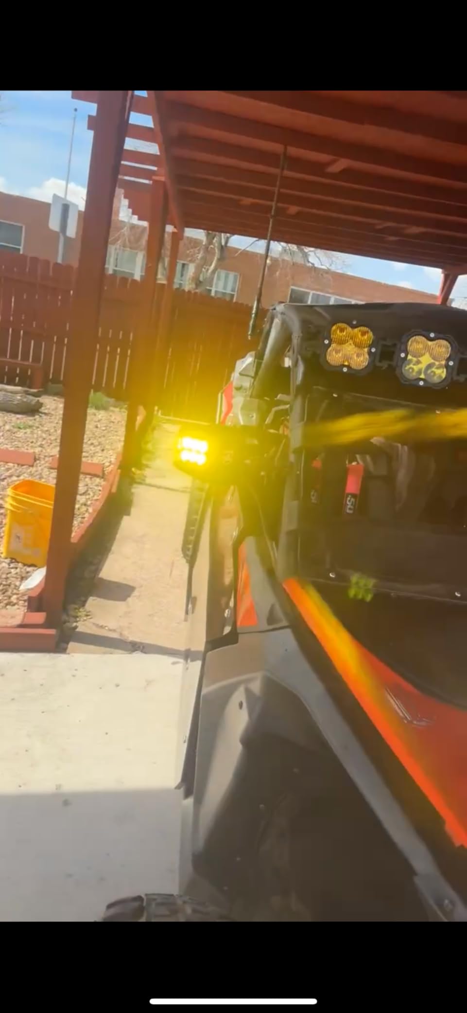 Xprite UTV Side Mirrors 2025 New Aluminum w/Amber LED Spot Light Amber Lens for 1.75