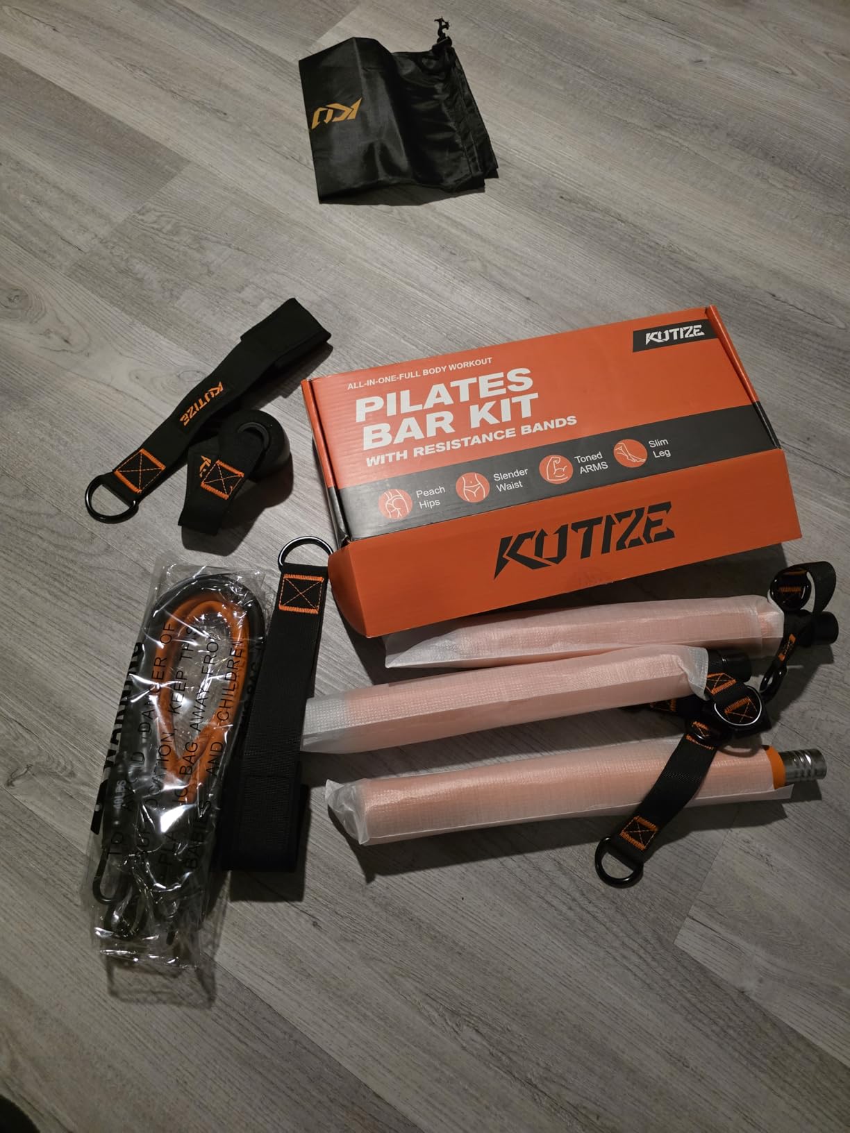 Pilates Bar Kit with Resistance Bands, Pilates Equipment, Multifunctional Pilates Bar for Women & Men, Pilates kit for Hip, Back, Arm, Full-Body Workouts, Home Gym Strength Training Equipment customer photo 1