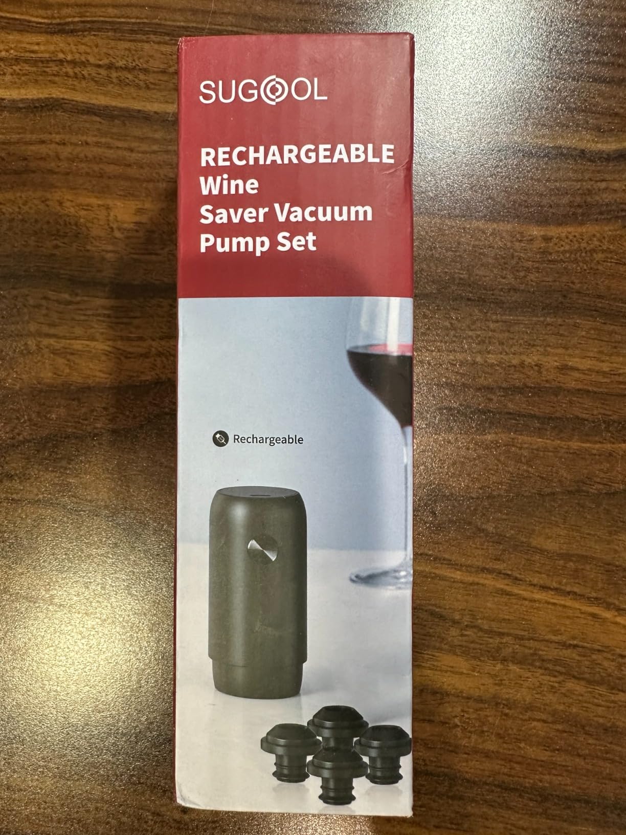 Electric Wine Saver & Preserver Pump with Vacuum Wine Bottle Stopper - Rechargeable customer photo 1