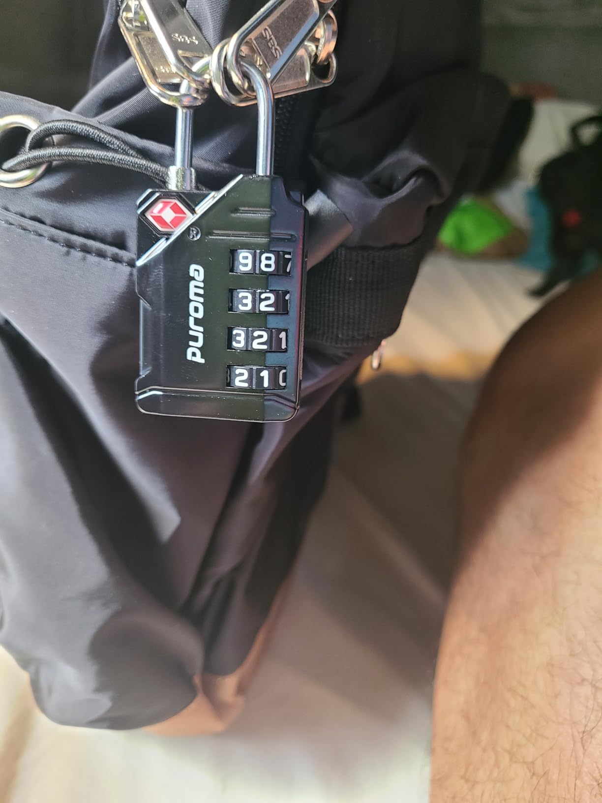 TSA Approved Travel Luggage Locks, 2 Pack Black 4 Digit Resettable Combination Code Lock with Zinc Alloy Body for Suitcase, Backpack, Laptop Bag, Gym Locker, Toolbox customer photo 1