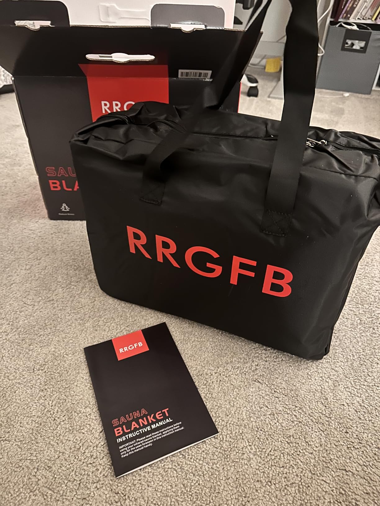 Portable Infrared Sauna Blanket, Detox & Relaxation at Home, Adjustable Timer 20-60 Min, Temperature Range 86-158℉, 6 ft x 2.6 ft, Oxford Fabric customer photo 1