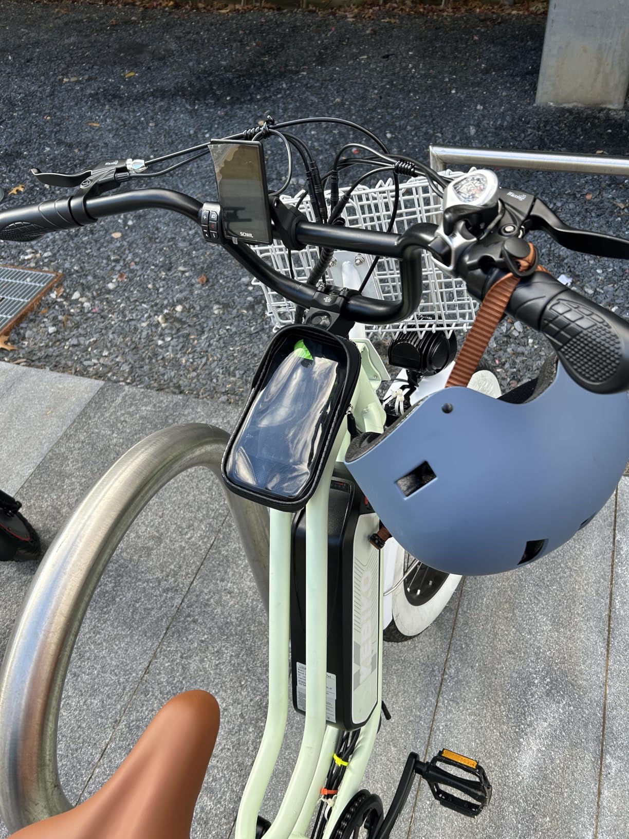 Lamicall Bike Frame Bag Waterproof - [1s Release] [2 in 1] Bike Phone Mount Holder, Bicycle Top Tube Bag, Cycling Pouch with Rain Cover, Bikes Accessories Gifts for Phones Under 7