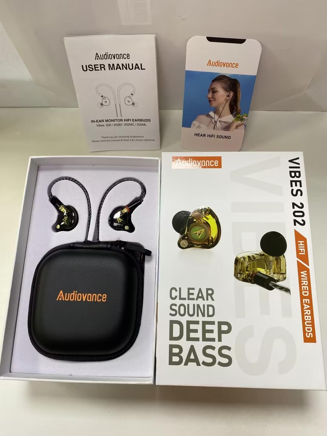 Vibes 202M Wired Earbuds - HiFi in Ear Monitor Headphones - Noise Isolating Ear Buds w/ Mic - Clear Sound, Deep Bass & Comfort-Fit Gaming Earphones - MMCX to 3.5mm & Silver Plated Cord, Carrying Case customer photo 2