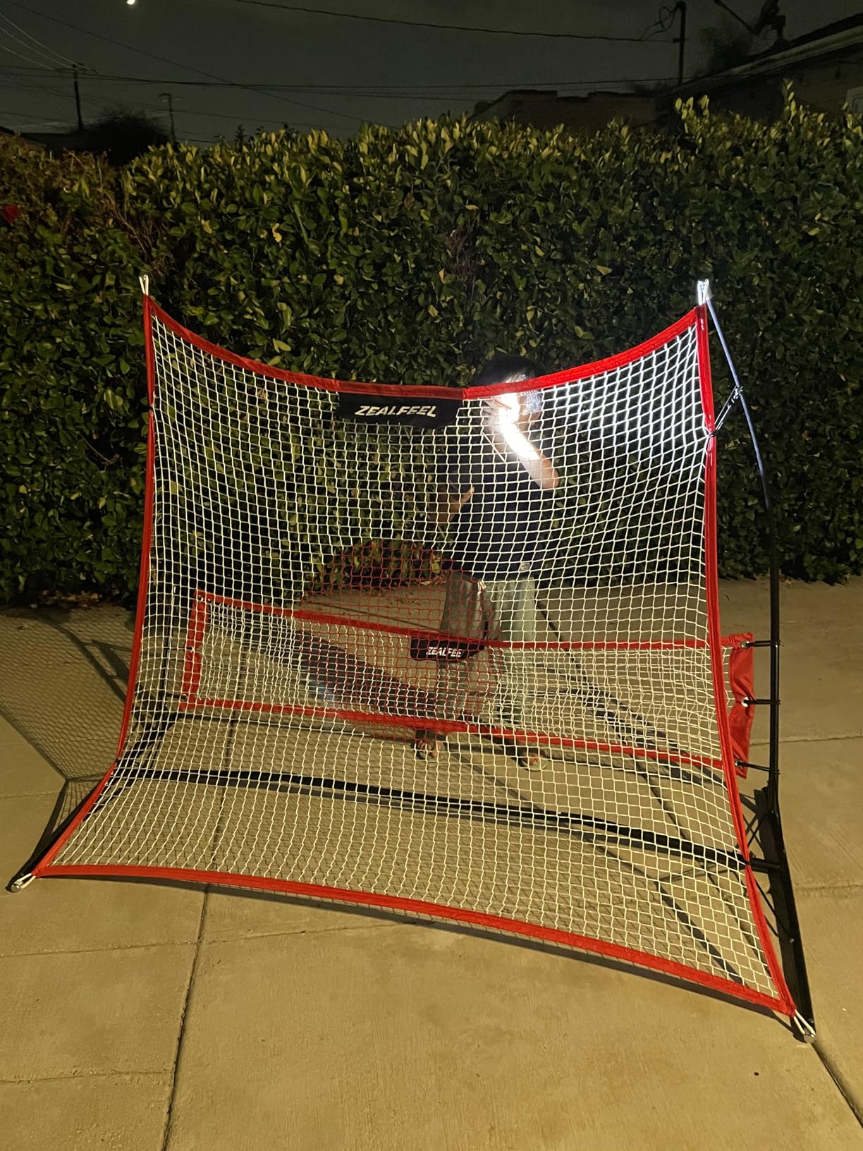 Soccer Rebounder, 2-in-1 Soccer Rebound Net, 6'x4.7' Large Net & 6'x16