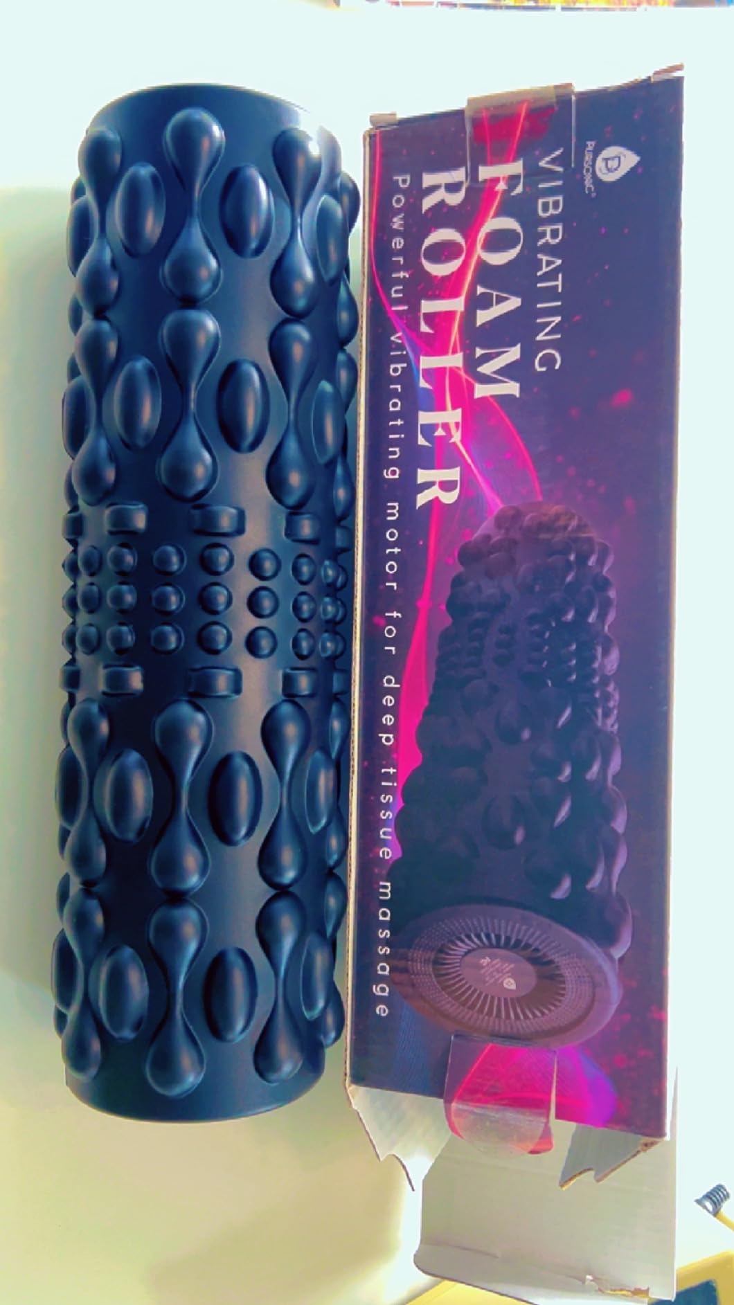 PURSONIC Vibrating Foam Roller - Deep Tissue Massage for Muscle Recovery - 5 Intensity Levels, USB Rechargeable, Durable & Lightweight Design customer photo 1