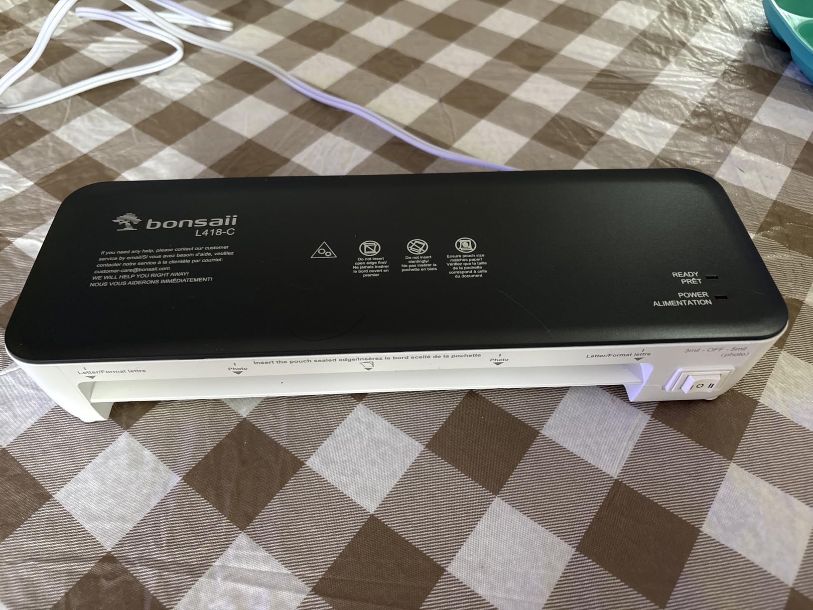 Bonsaii Laminator Machine, 9 Inch with 50 Laminating Sheets (L418-C Grey) customer photo 1