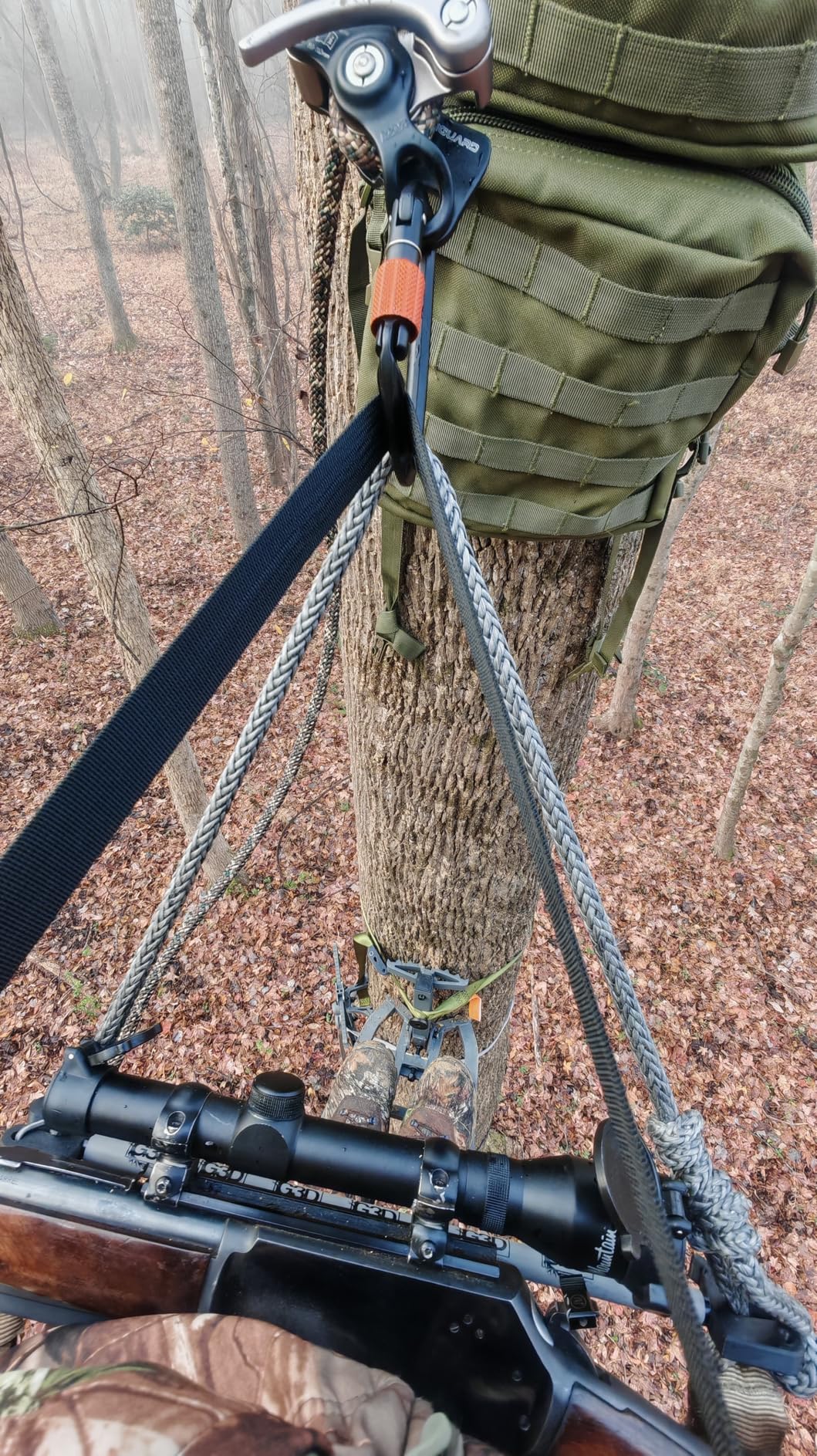 Tomaki Saddle Hunting Platform, Aluminum Adjustable Tree Saddle Platform, Saddle Hunting Platform for Hunting, Reliable Silent Adjustable 12''X12'' Saddle Hunting Accessories Hunting Saddle Kit customer photo 1