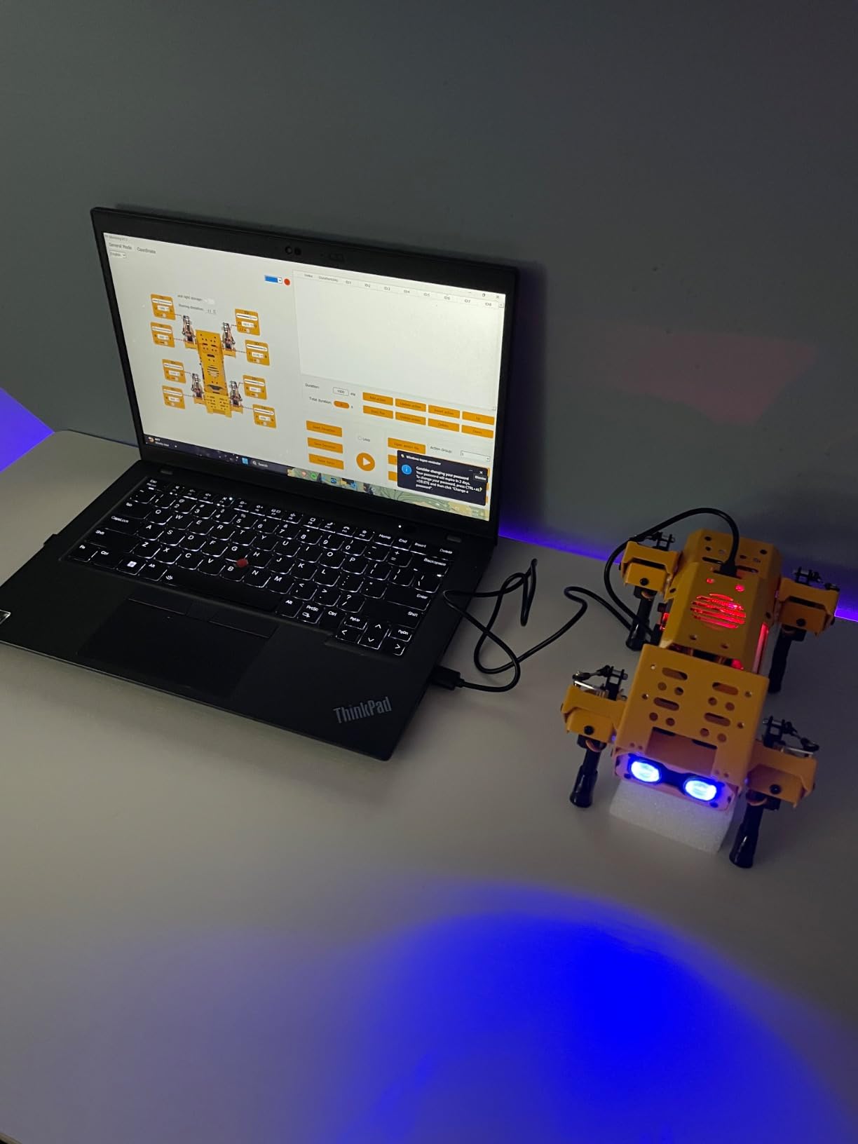 MechDog Robot Dog for Arduino Scratch Python Starter Smart Robot Kit with ESP32 AI Camera, Self Balancing Target Recognition&Tracing Open Source Bionic Quadruped Programming Science Set, Standard Kit customer photo 2