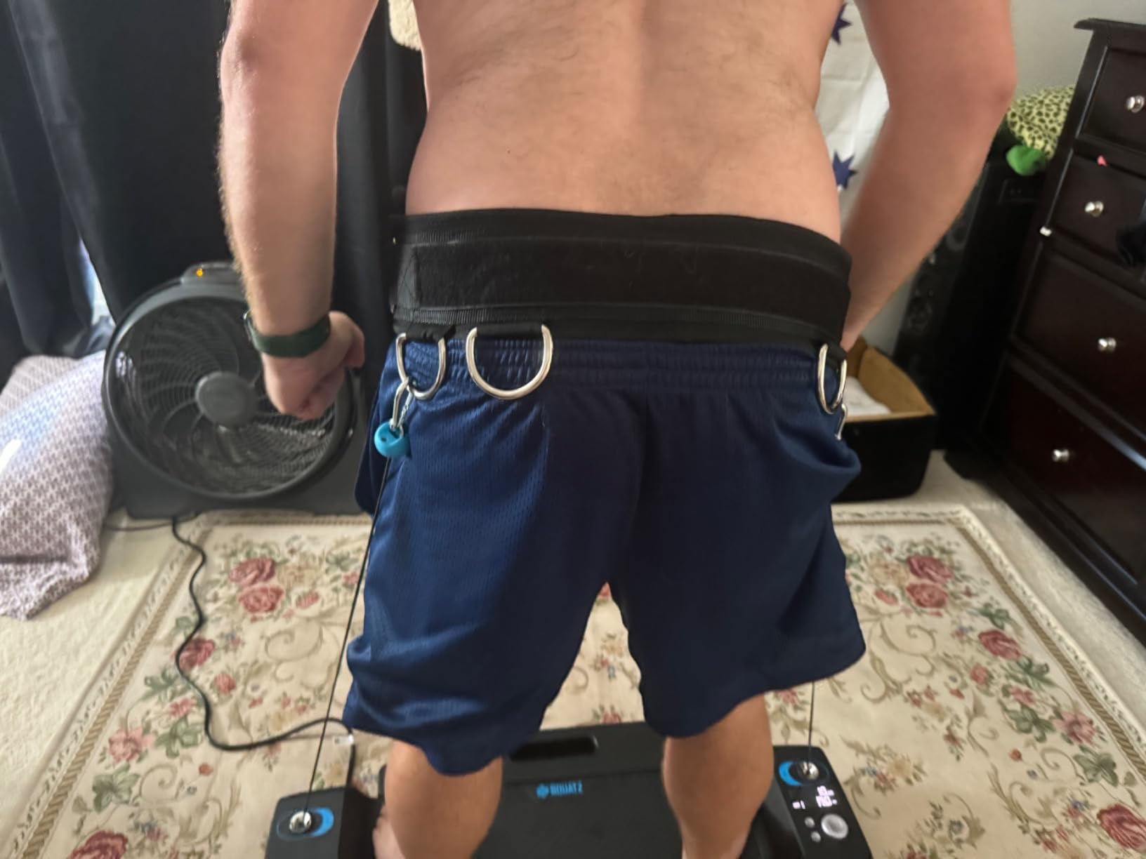 SQUATZ Apollo Board Mini: 150lb Resistance Smart Cable Machine, Functional Trainer for Full Body Workouts, Full Body Strength, Digital Home Gym Equipment with Free App includes Accessories, Blue customer photo 2