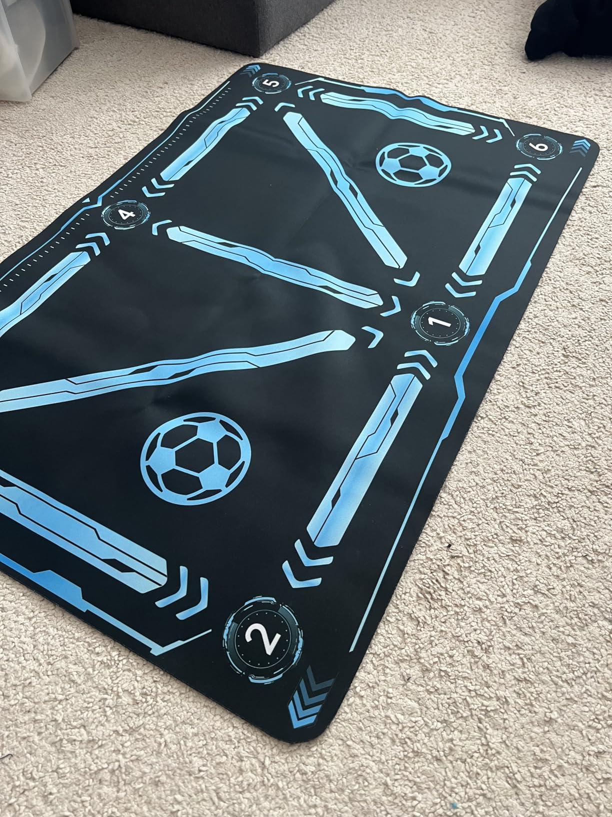 Premium Soccer Training Mat with Video Guide - Non-Slip Soccer Footstep Practice Pad for Indoor & Outdoor - Ultimate Ball Control Equipment to Improve Dribbling Skills customer photo 2