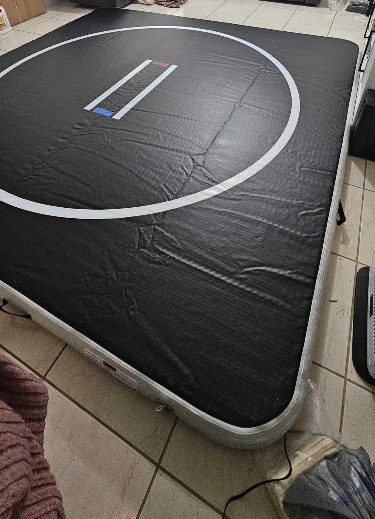 FBSPORT Inflatable Wrestling Mat 13ft /10ft /5ft, Outdoor and Indoor PVC Jiu Jitsu Mats, Gymnastics Training Mat Foldable for BJJ, MMA, Martial Art, Boxing, Grappling and Judo customer photo 1