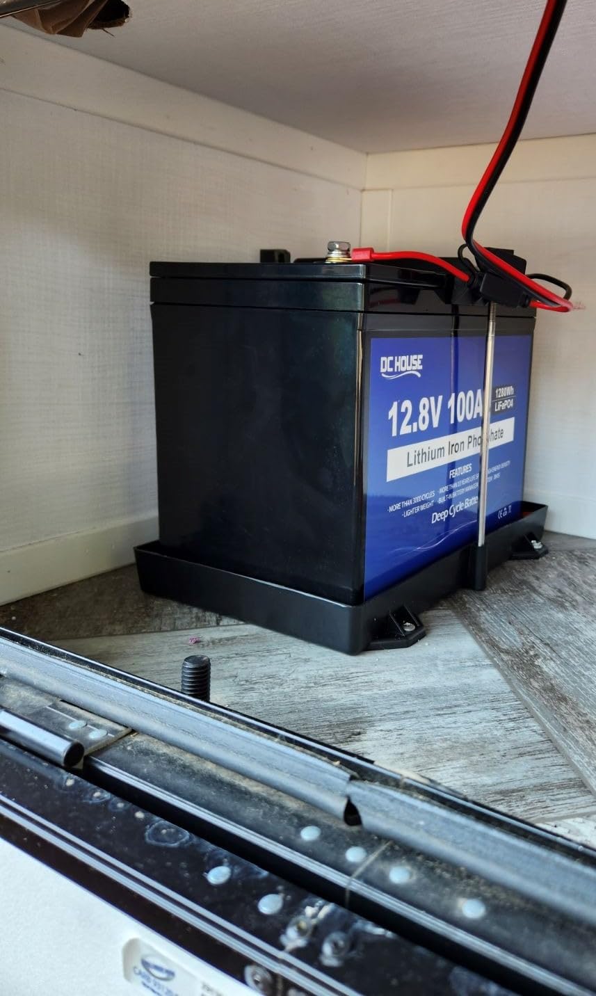 DC HOUSE 12V 100Ah LiFePO4 Trolling Motor Lithium Battery, Group 24, Bluetooth & Low Temp Cut-Off, Up to 15000 Cycles, 100A BMS, Perfect for Trolling Motors, Marine, Boat, Solar customer photo 2