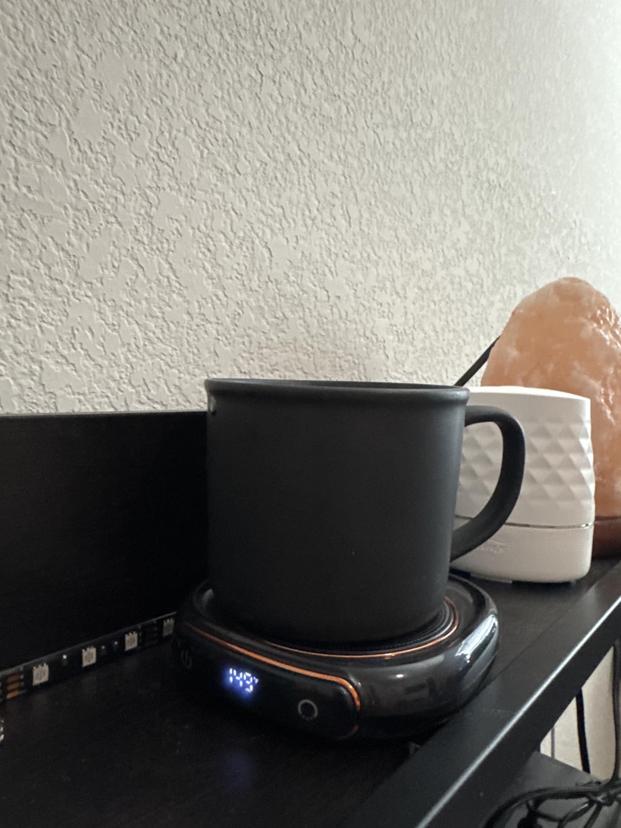 VOBAGA Coffee Mug Warmer Set with Auto Shut Off, 15 oz Coffee Mug Gift Set & 3 Temperature Settings Home Office Desk Accessories Valentine's Day Gift customer photo 1