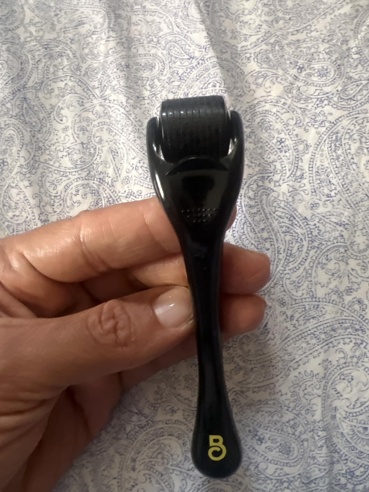 The Beard Club Derma Roller for Face, Body and Scalp - Microneedling for Men and Women with 540 Titanium Microneedles - Beard Roller & Micro Needling Scalp Hair - Black customer photo 2