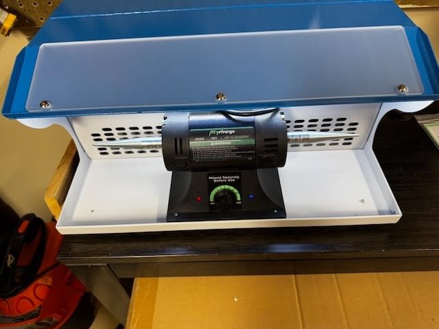 800W Jewelry Polishing Machine, Bench Buffer Polisher 110V Variable Speed Jewelry Polisher Machine with Dust Collector, Exhaust Fan Blower, Work Light and Motor Housing customer photo 2