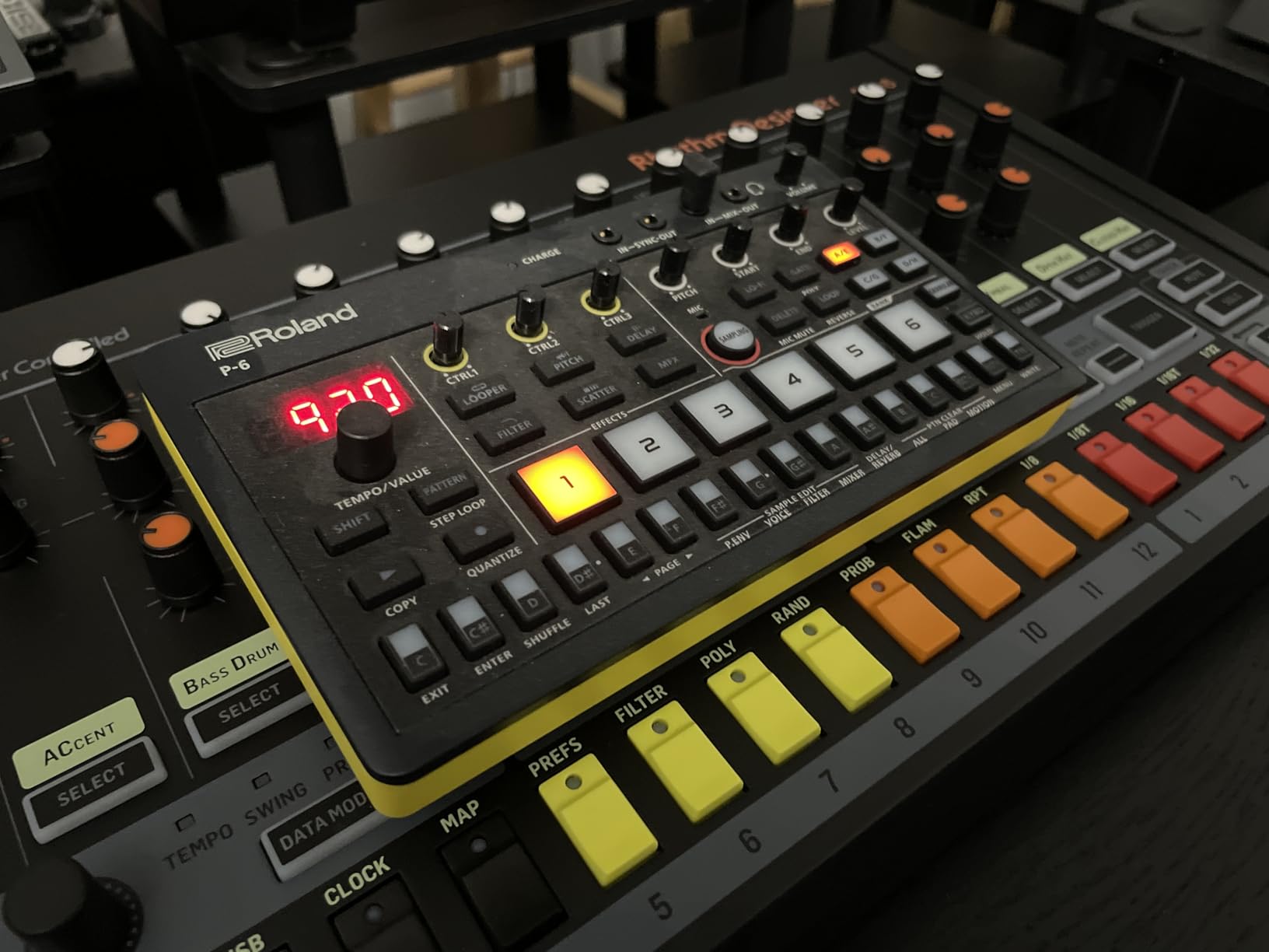 Roland AIRA Compact P-6 Creative Sampler | Granular Sound Design | Powerful Sequencer | Onboard Keyboard | Custom Loops | Built-In Mic | Hands-on Effects customer photo 1