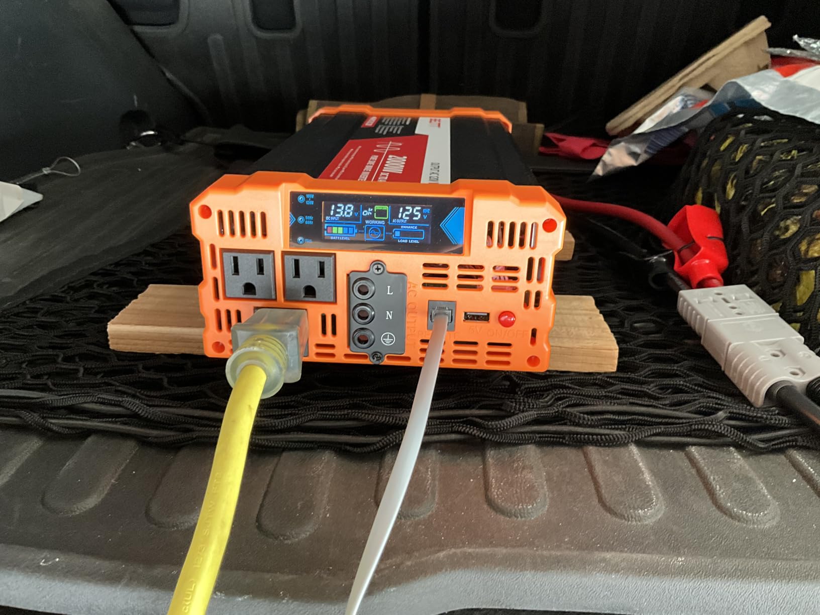 BELTTT 2000W Pure Sine Wave Inverter, Inverter 12V DC to 120V AC for Solar, RV, Truck, Outdoor, Power Inverter with Dual AC and 20A Socket, 5V 2.1A USB, Surge 4000W, Hardwire Port, Remote Controller customer photo 1