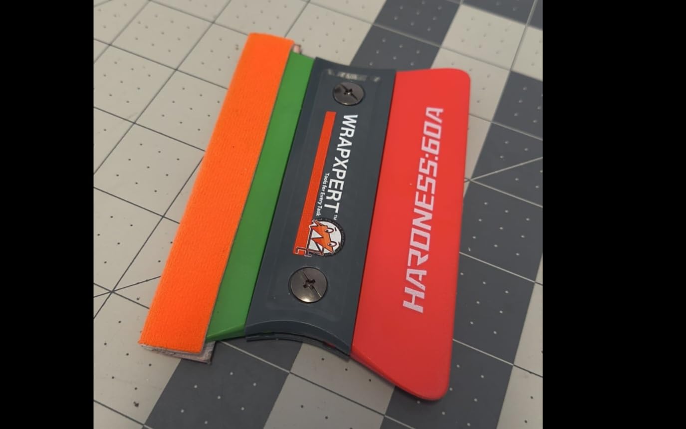 WRAPXPERT Vinyl Wrap Squeegee Vinyl Wrap Tools Felt Squeegee for Car Wrap Magnet Tint Squeegee, 7 Hardness Removable Dual-Side Vinyl Wrapping Kits Window Tint Tools Decal Smoothing Scraper customer photo 1