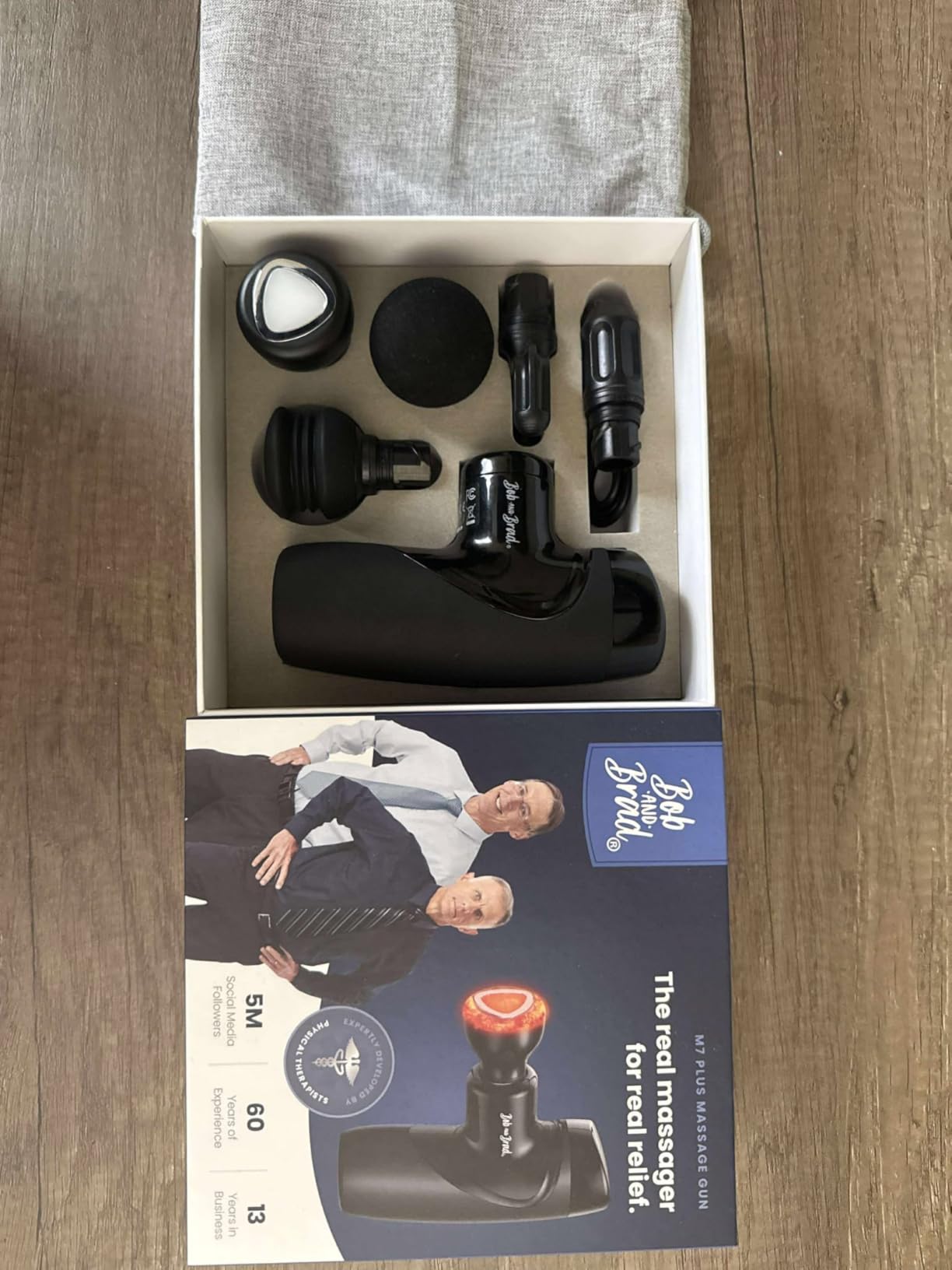 BOB AND BRAD M7 Plus Mini Massage Gun with Heat, FSA Eligible & HSA Approved Deep Tissue Percussion Massager for Back & Neck Stiffness - Portable, Quiet, Ultra-Lightweight customer photo 1