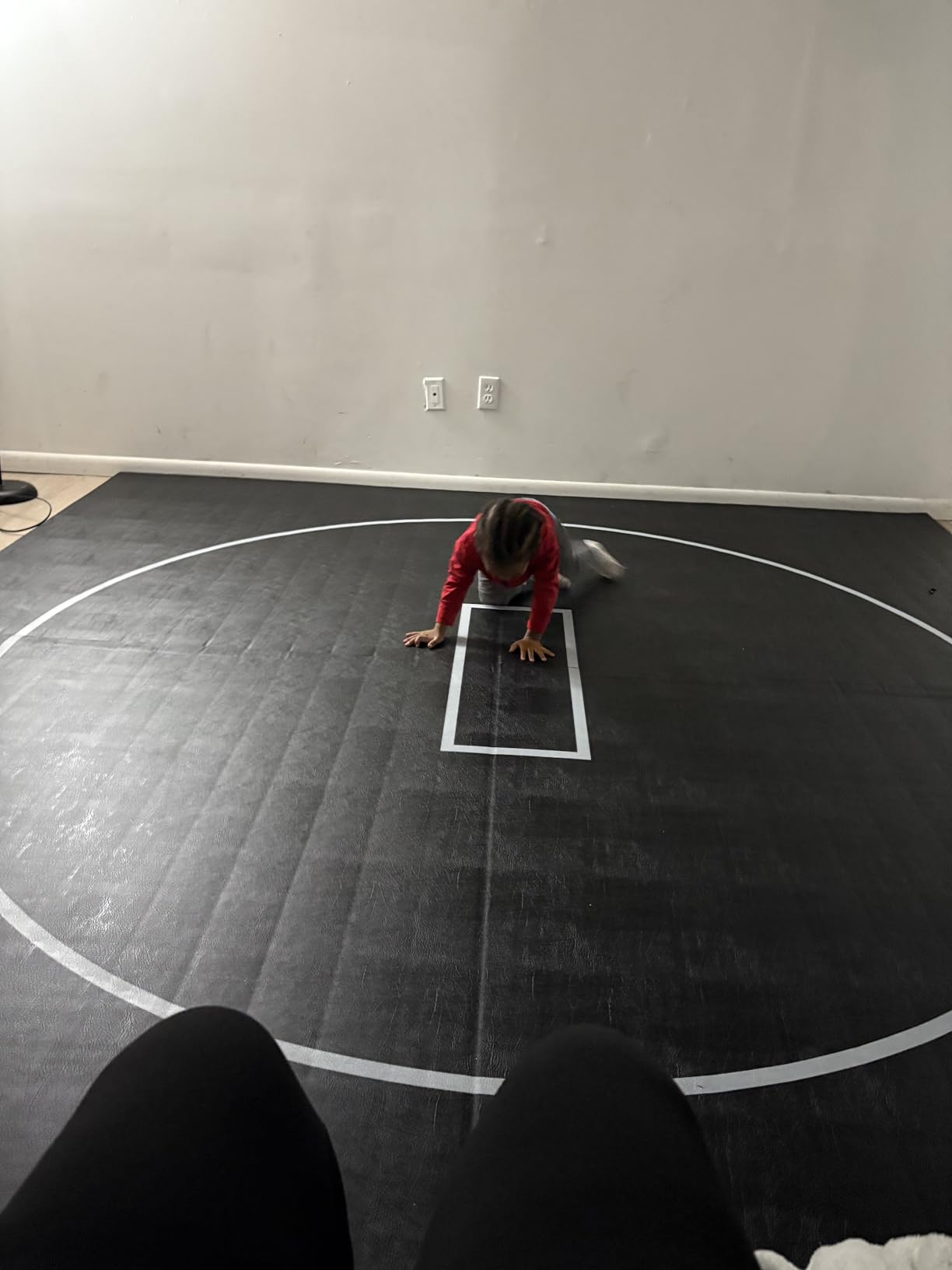 Gold Medal Sports 10' x 10' Wrestling Mat, Jiu Jitsu BJJ Mats, Wrestling Mats, Martial Arts Thick Mats for Home, Judo Tatami Wrestling, Flexi Roll customer photo 1