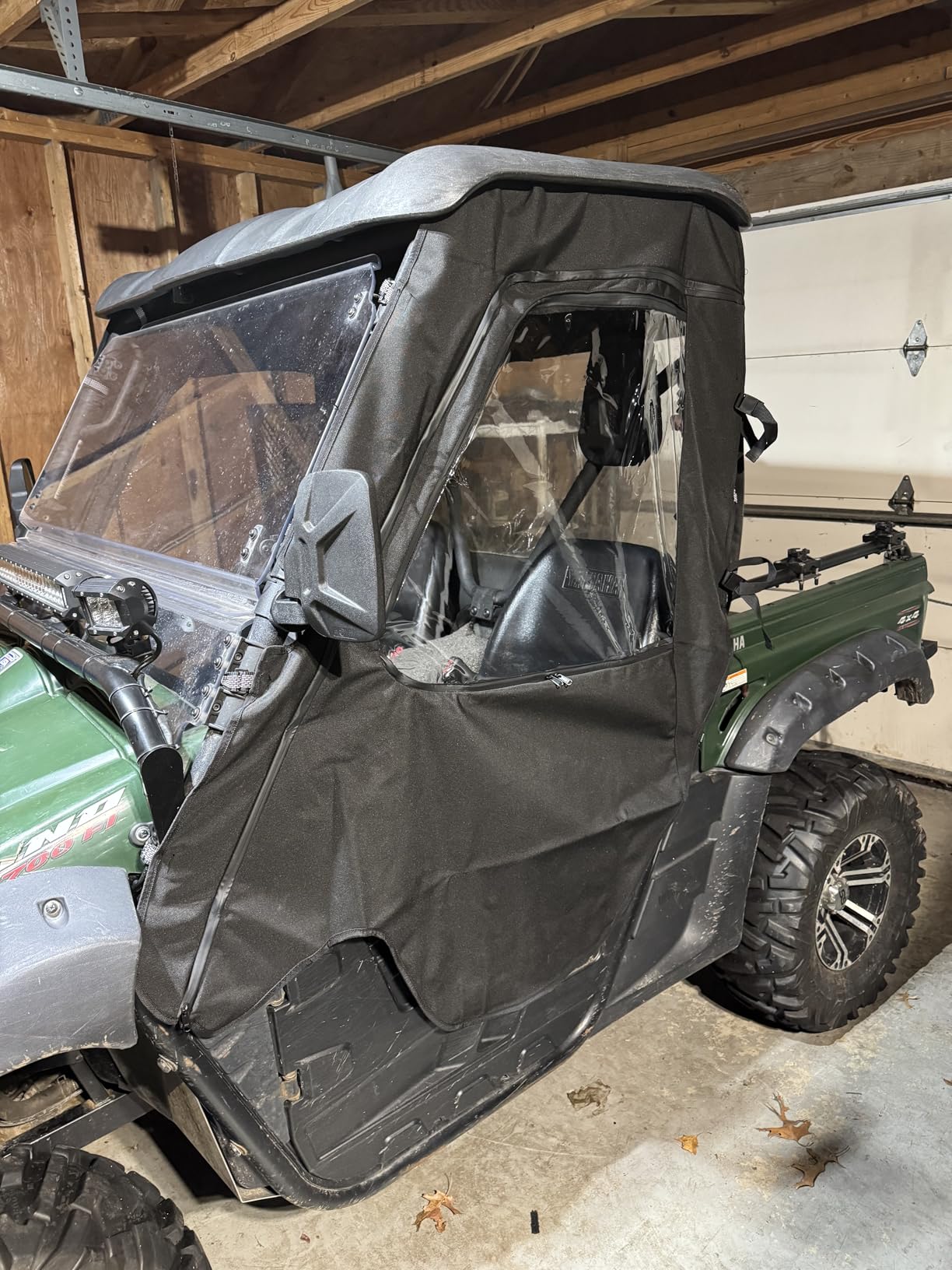 Left and Right Soft Cab Enclosure Side Doors 900D Heavy Duty Compatible with Hisun 500 700 Coleman 500 700 Axis 500 700 Massimo MSU500 Window Water Resistant Cab Protection customer photo 1