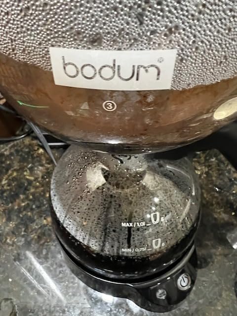 Bodum 34oz ePebo Electric Vacuum Coffee Maker, BPA-Free Tritan Plastic Jug, High-Heat Borosilicate Glass Funnel w/Temperature Control customer photo 2