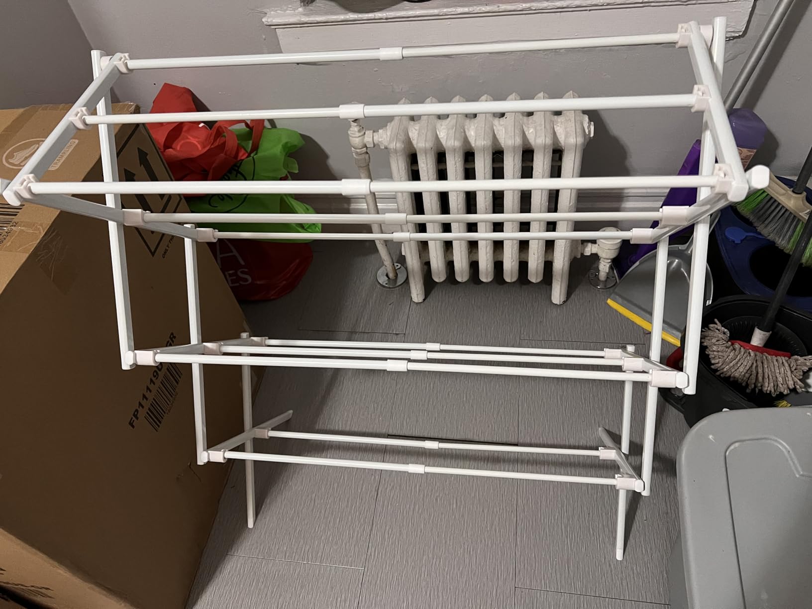 2026 Enhanced Clothes Drying Rack | Foldable Drying Rack Clothing for Laundry | Small Collapsible Portable Dryers for Laundry | Use for Indoor & Outdoor | White 37.5