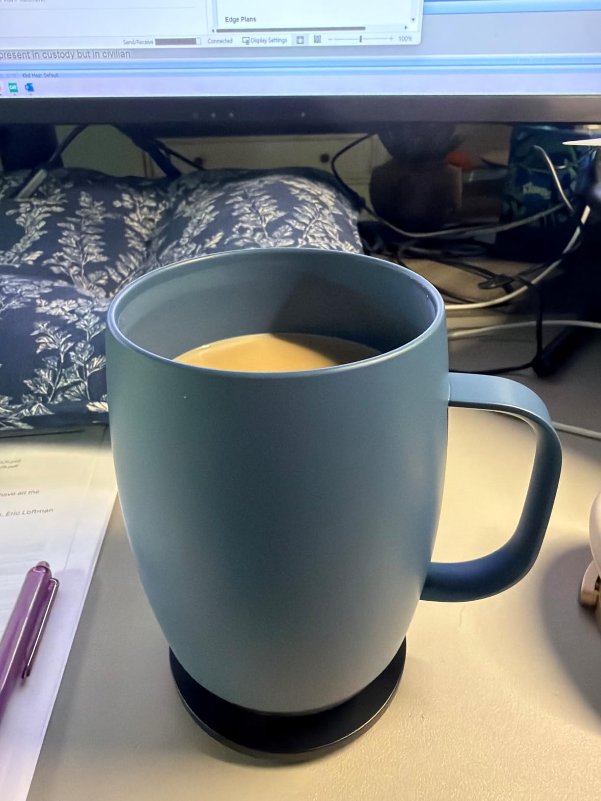 Nextmug Plus (Black - 18 oz.) Temperature-Controlled, Self-Heating Mug - No App, Long-Lasting Battery for Work & Study, Great Gift for Coffee Lovers customer photo 2