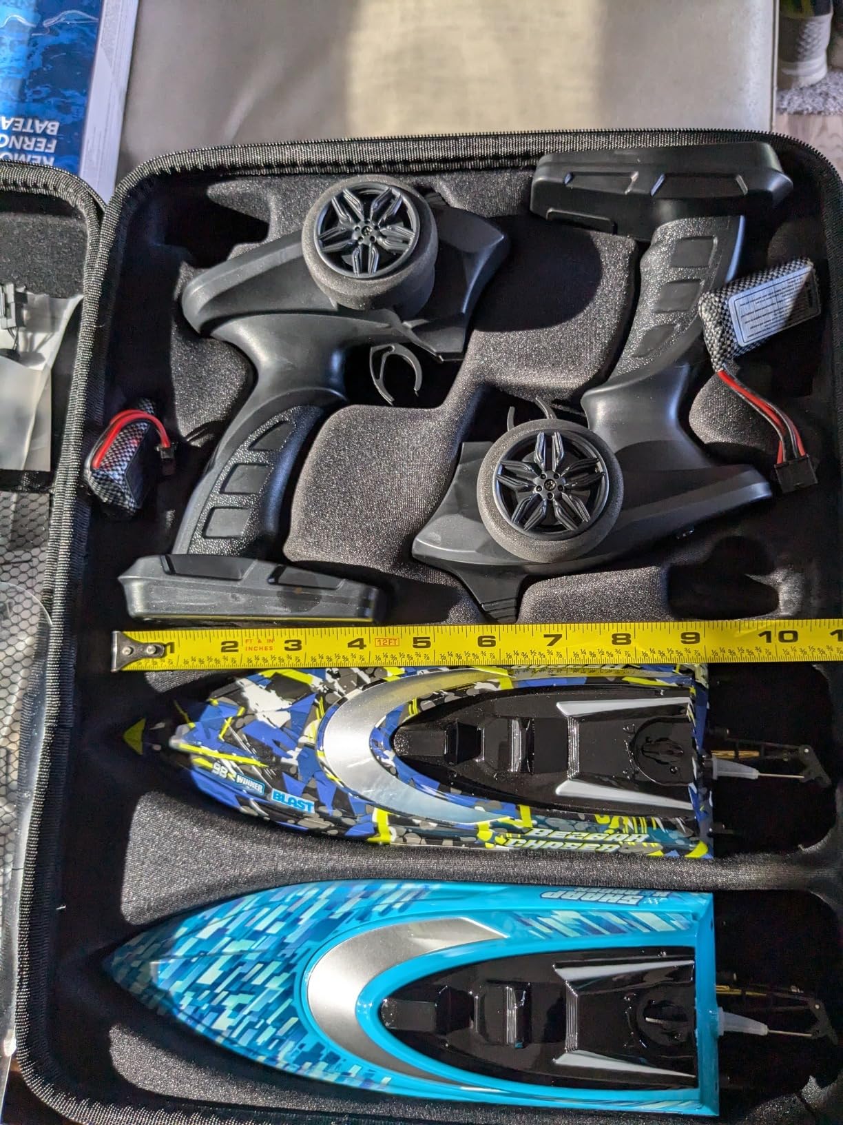 BEZGAR RC Boat, 2 Packs 12 inch Fast Speed RC Boat 30 KPH with A Portable Suitcase for Lakes & Pools & Salt Water, Summer Toys for Adults and Ideal Gifts for Kids Boys Age 6 7 8-12 Years Old - TX2P1 customer photo 2