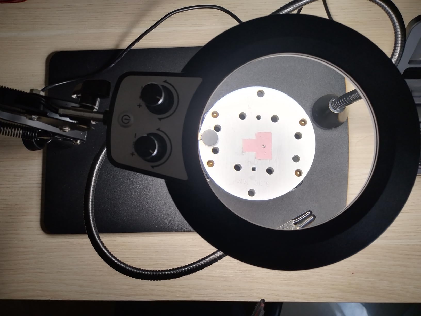 Helping Hands Soldering Station, 10X Magnifying Glass with Light and Stand, Third Hands Soldering Tool with Magnetic | Infinite Colors Solder Magnifier Lamp for Electronic Repair Hobby Craft customer photo 2