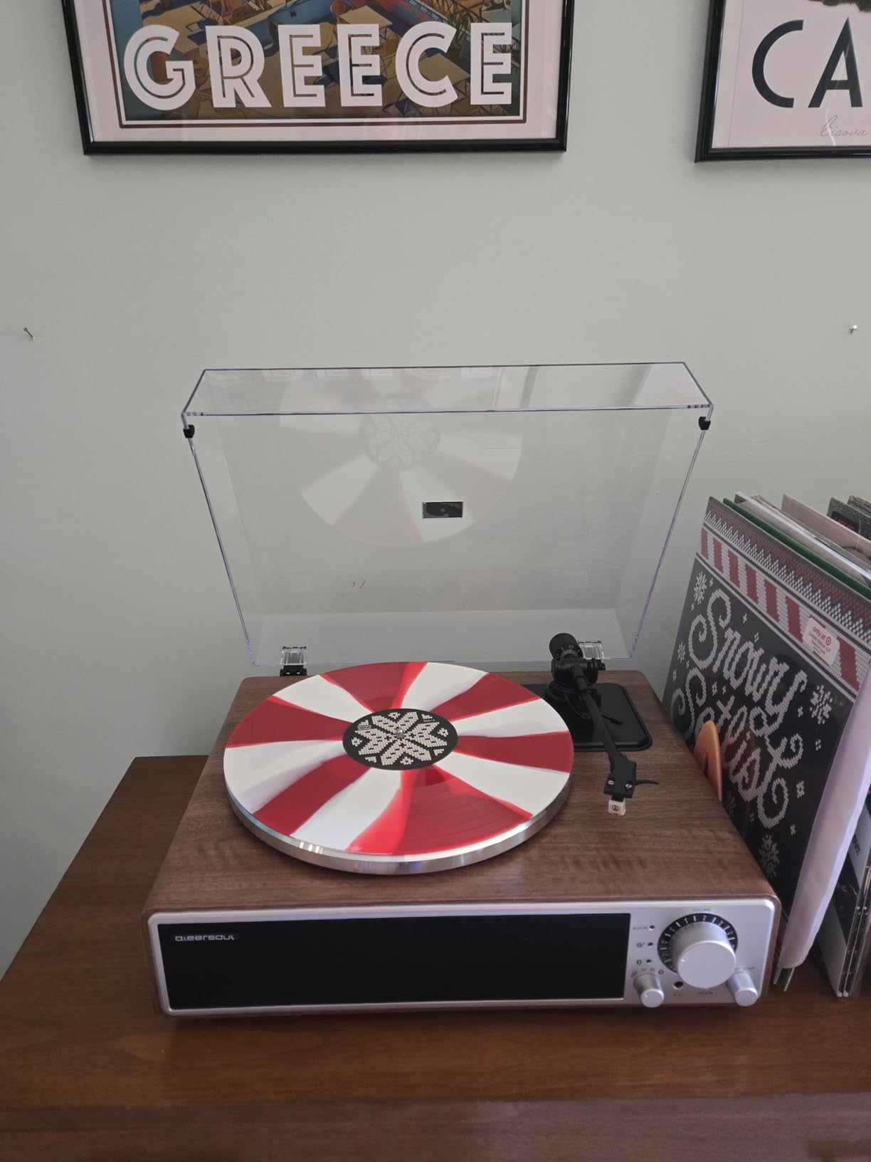 ONE-Q All-in-one Vinyl Record Player with Bluetooth 5.4, HiFi Turntable Built-in Speakers, Phono Preamp, AT-3600L Cartridge, 33/45 RPM, Auto Off customer photo 2