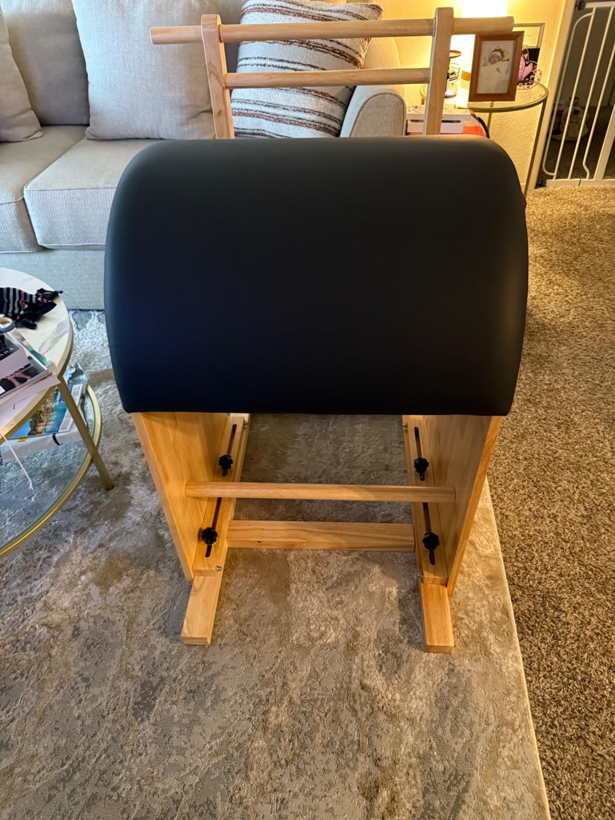 PAETA Pilates Ladder Barrel, Wooden Spine Corrector Pilates Machine for Home Workout, Pilates Arc for Balance, Core Strengthening and Stretching customer photo 1