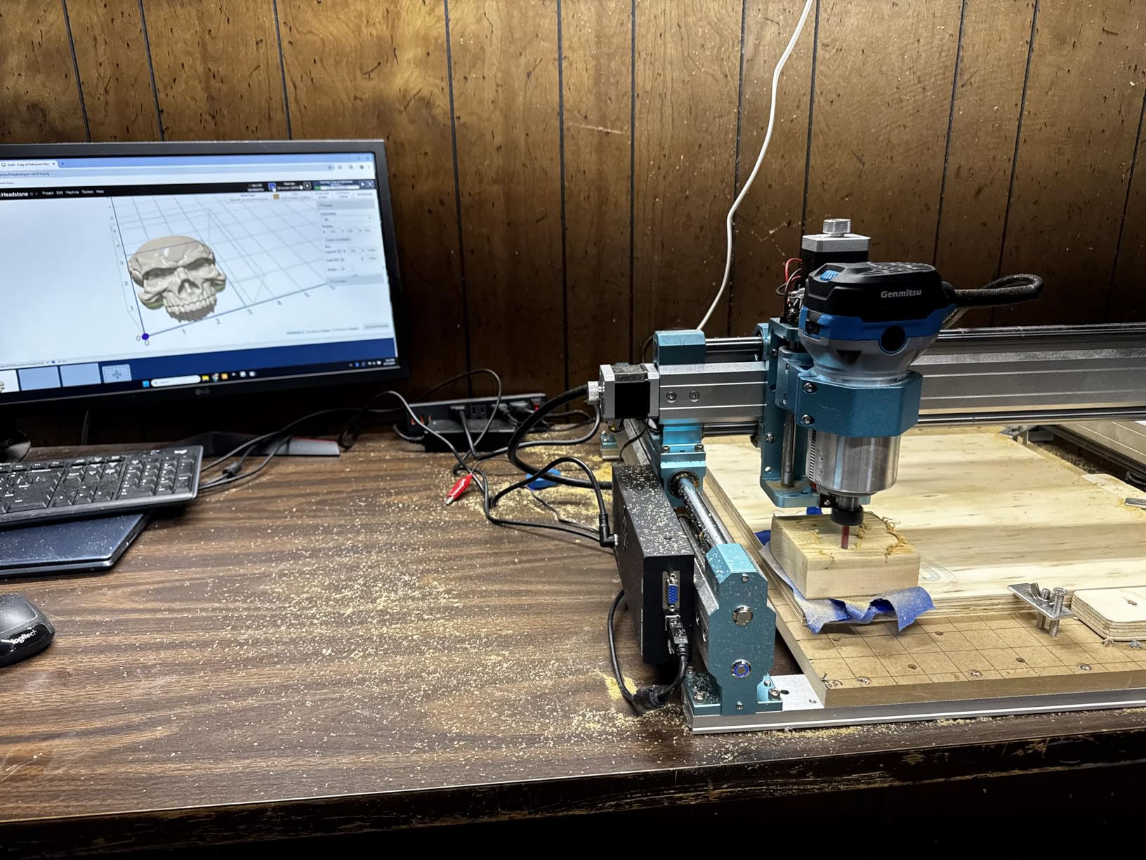 SainSmart Genmitsu 4040 PRO CNC Milling Machine, Support 4-Axis and WiFi Module, Upgraded Lead Screw Drive for Woodworking, Metal and Acrylic Cutting, Milling, GRBL Control customer photo 1