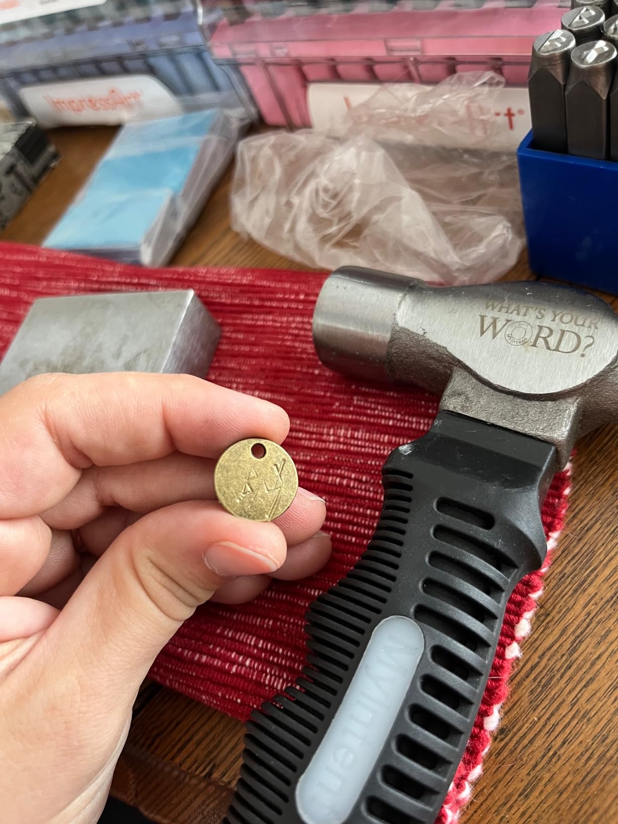 Lingvee Metal Stamp Set 6mm Steel Metal Stamping Tool Set for Jewelry Making Punch Set for Plastic Wood Leather Hand Stamping Projects, up to 56HRC customer photo 2