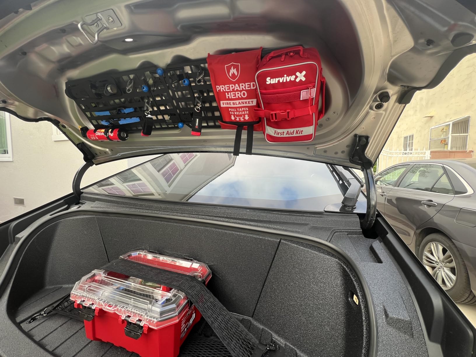 Large First Aid Kit for Car, Travel & Home - Emergency Kit for Hiking, Camping, Backpacking and Outdoors - Includes Zip Stitch Wound Closure Strips customer photo 2