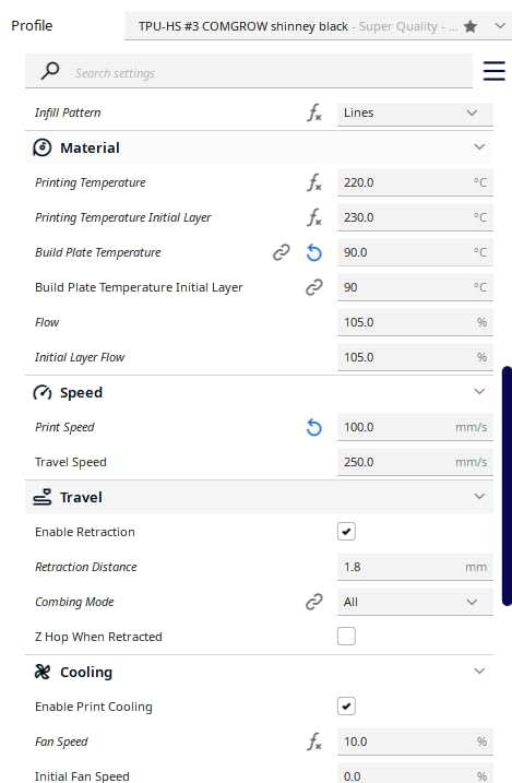 Comgrow TPU Filament, 1.75mm, 95A Soft TPU Flexible 3D Printer Filament Black 1kg (2.2lbs), Dimensional Accuracy +/- 0.02 mm, Fit Most FDM Printer customer photo 2