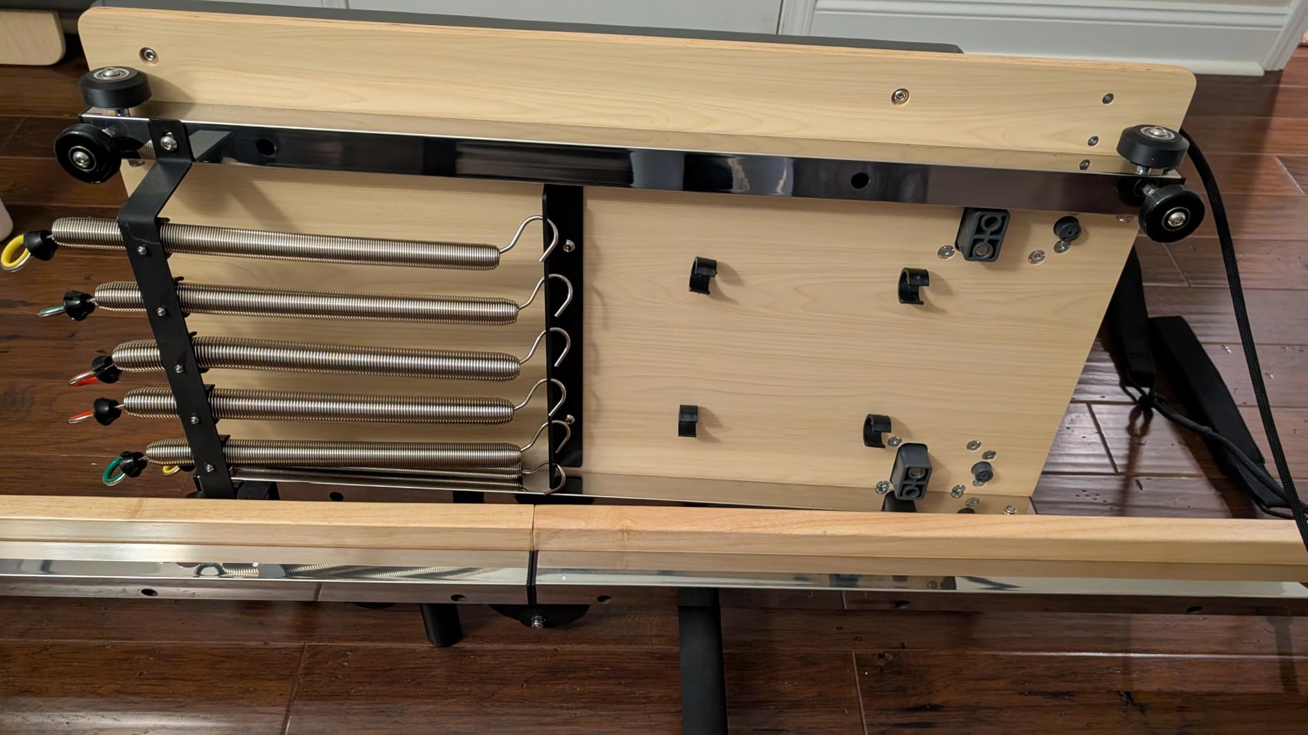 Pilates Reformer Machine,Oak Wood Home Pilates Equipment, Foldable Pilates Reformer with Reformer Box, Jump Board for Home Workouts and Body Exercises, Suits for Studio Gym Yoga customer photo 1