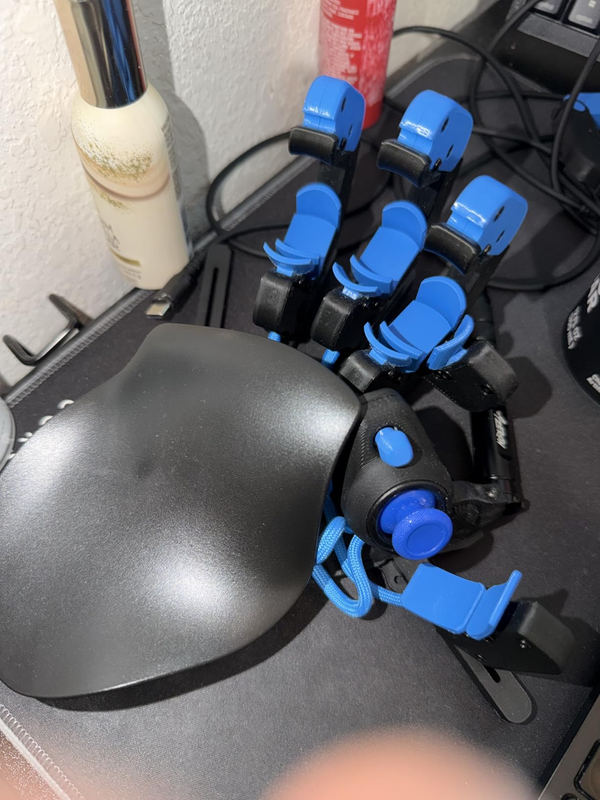 AZERON Gaming Keypad - One Handed Keyboard for PC Gaming - Hall Effect Analog Thumbstick and 30 Programmable Keys - 3D Printed Customized Keypad - for Righties (Galaxy Purple, Cyborg II) customer photo 2