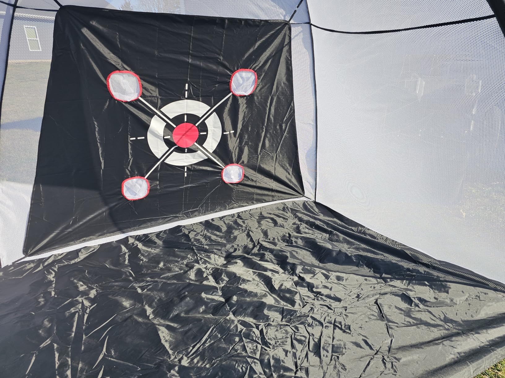 Golf Net with Practice Mat,Golf Hitting Aid Nets 10x7FT for Backyard Driving Chipping Training Swing with Target Mat Balls for Outdoor Indoor，Gifts for Men Dad Him and Golfer customer photo 2