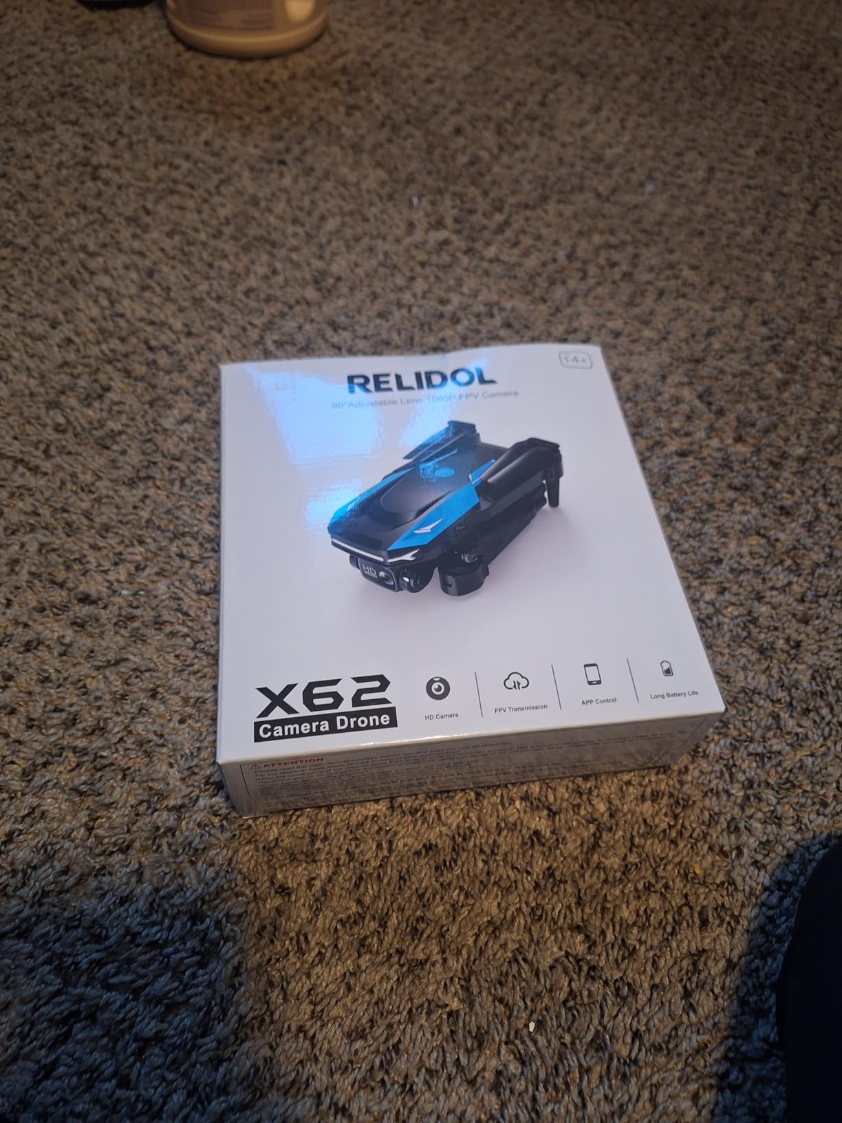 Drone with 1080P Camera - Foldable Remote Control Quadcopter with Gesture Control, 3D Flip, One Key Start, Emergency Stop, 2 Batteries, Easier to use, Toy for Adult Beginners, Black&Blue customer photo 2