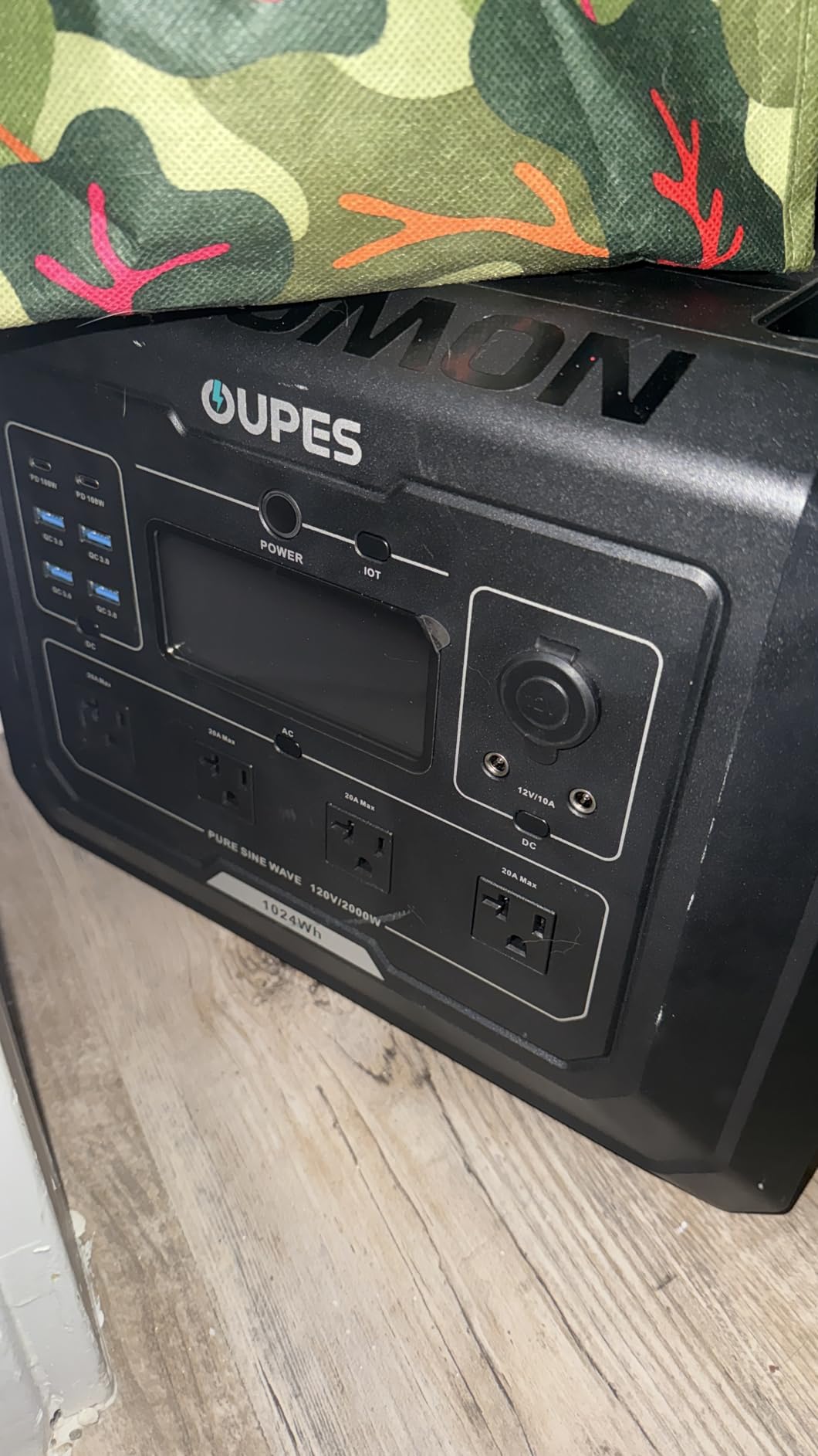 OUPES Mega 1 Portable Power Station 2000W (Surge 4500W), 1024Wh LiFePO4 Battery Solar Generator, Expandable to 5kWh, UPS, for Home Backup Power, Camping & Road Trips customer photo 1