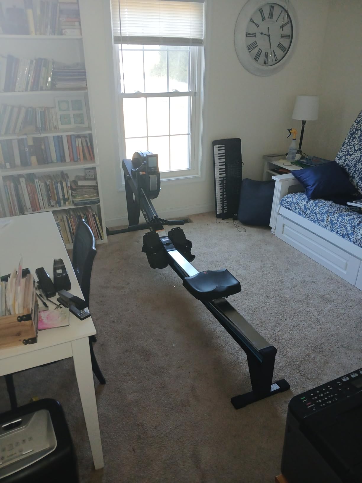 MERACH Rowing Machines for Home, Adjustable Air Resistance Professional Indoor Rowing Machine, Ergonomic Comfort Seat, Performance Monitor and Device Holder, Easy Storage customer photo 2